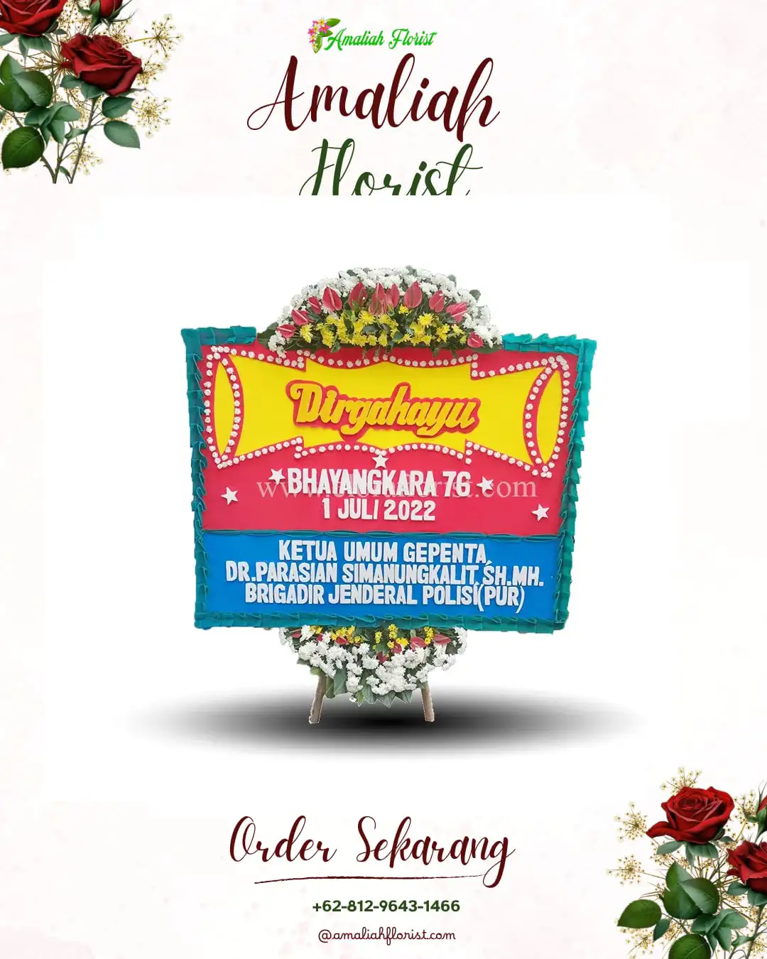 Papan Bunga HUT Ulang Tahun Bacan Timur Selatan